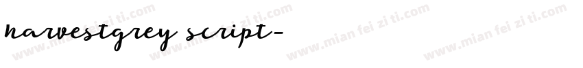 harvestgrey script字体转换